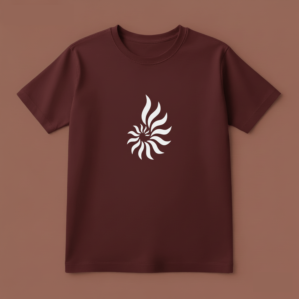 Root Cotton Maroon Tee